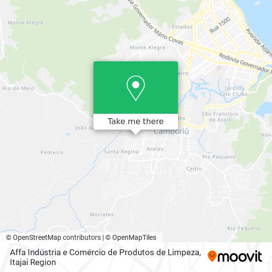 Mapa Affa Indústria e Comércio de Produtos de Limpeza