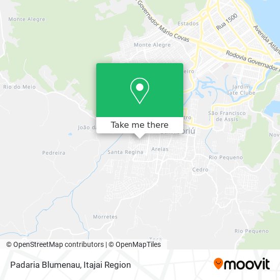 Padaria Blumenau map