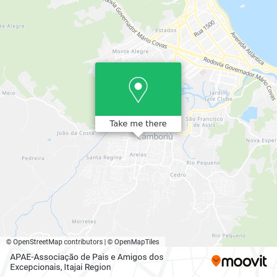 APAE-Associação de Pais e Amigos dos Excepcionais map