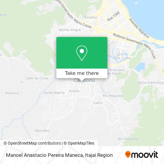 Mapa Manoel Anastacio Pereira Maneca