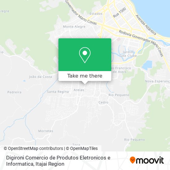 Digironi Comercio de Produtos Eletronicos e Informatica map