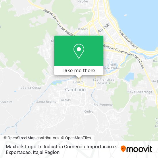 Mapa Maxtork Imports Industria Comercio Importacao e Exportacao