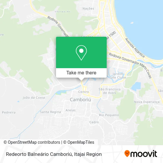 Redeorto Balneário Camboriú map