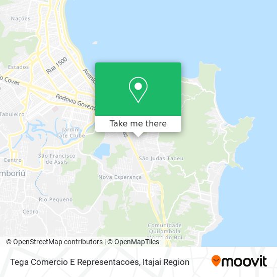 Mapa Tega Comercio E Representacoes