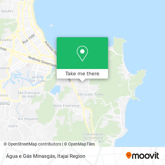 Água e Gás Minasgás map