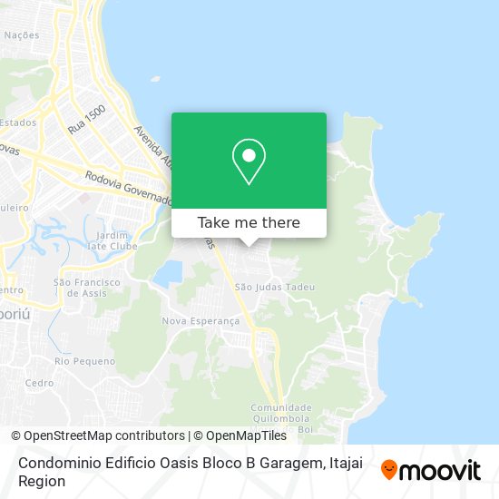 Condominio Edificio Oasis Bloco B Garagem map