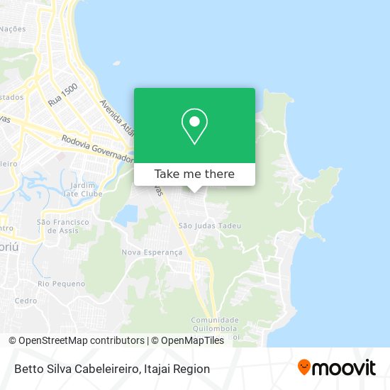 Mapa Betto Silva Cabeleireiro