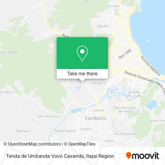 Tenda de Umbanda Vovó Caxambi map