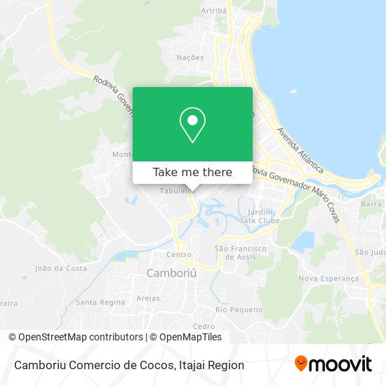 Camboriu Comercio de Cocos map
