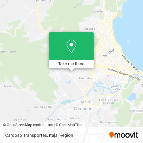 Cardoso Transportes map