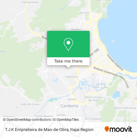 Mapa T.J.K Empreiteira de Mao-de-Obra