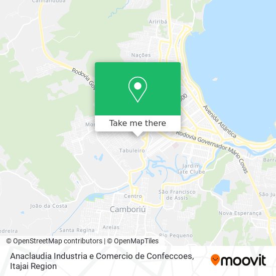 Anaclaudia Industria e Comercio de Confeccoes map