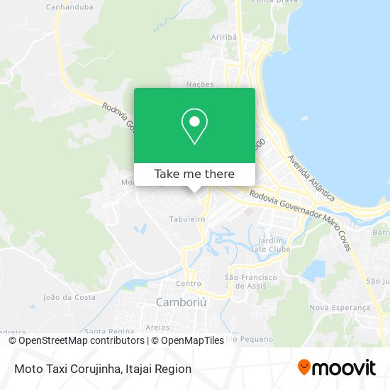 Moto Taxi Corujinha map