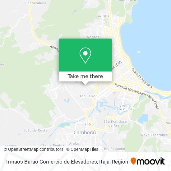 Mapa Irmaos Barao Comercio de Elevadores