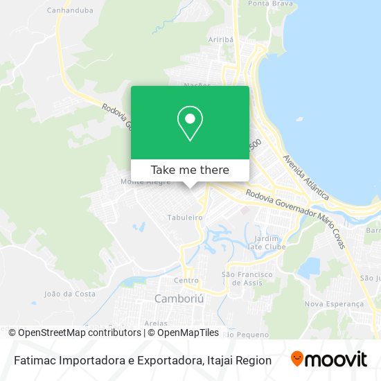 Fatimac Importadora e Exportadora map