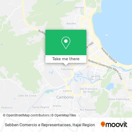 Sebben Comercio e Representacoes map