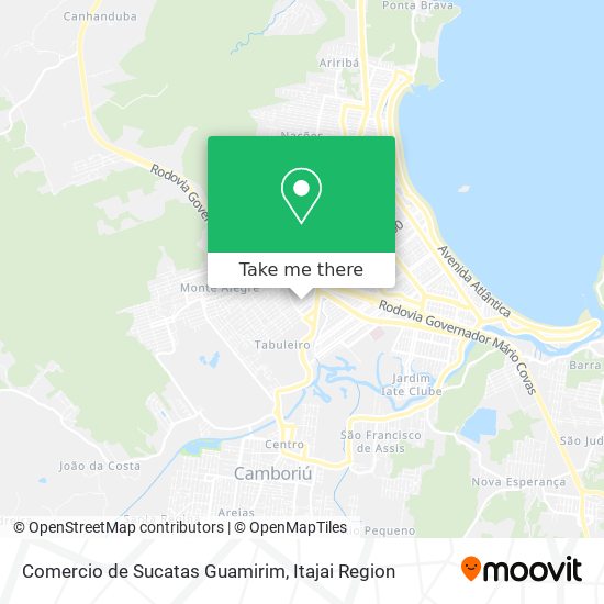 Comercio de Sucatas Guamirim map