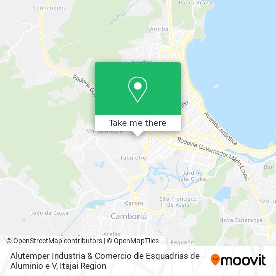 Alutemper Industria & Comercio de Esquadrias de Aluminio e V map