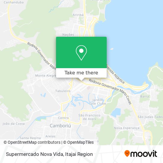 Supermercado Nova Vida map