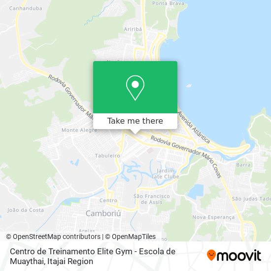 Centro de Treinamento Elite Gym - Escola de Muaythai map