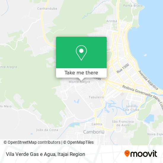 Mapa Vila Verde Gas e Agua