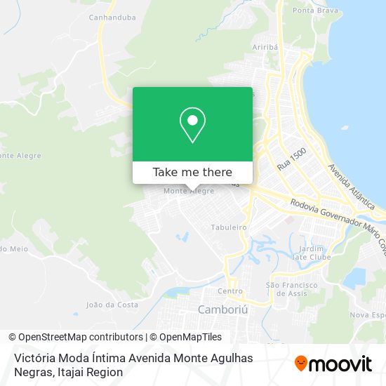 Mapa Victória Moda Íntima Avenida Monte Agulhas Negras