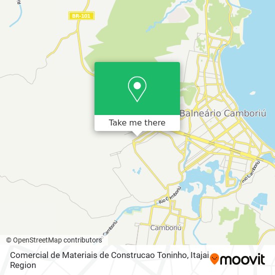 Comercial de Materiais de Construcao Toninho map