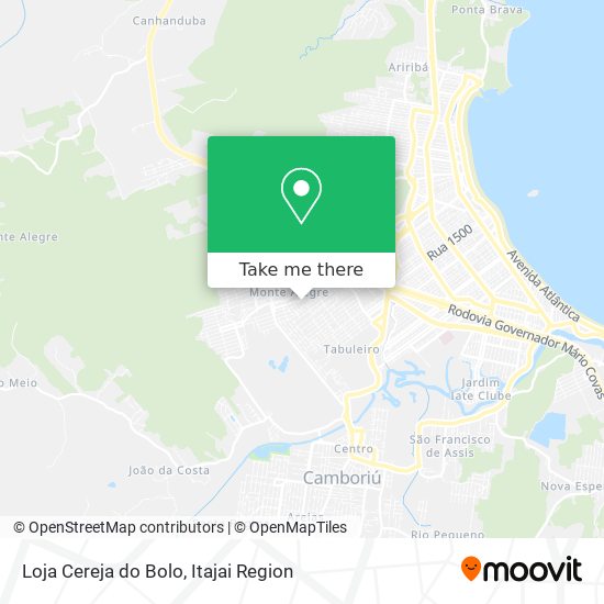 Loja Cereja do Bolo map
