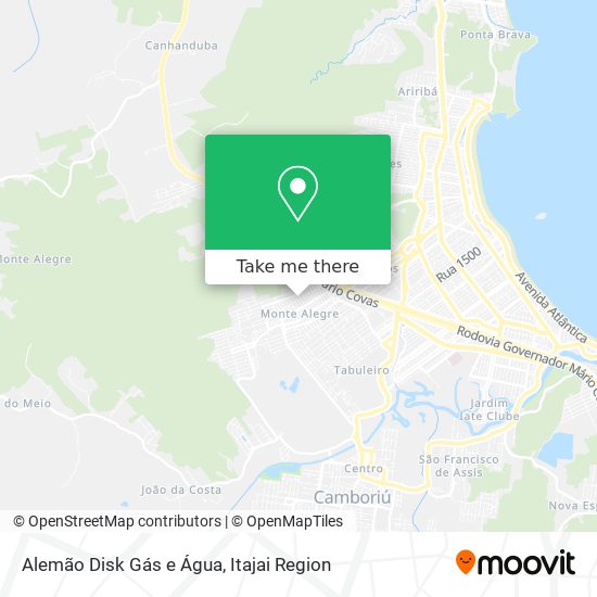 Alemão Disk Gás e Água map