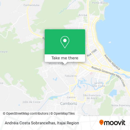 Andréia Costa Sobrancelhas map