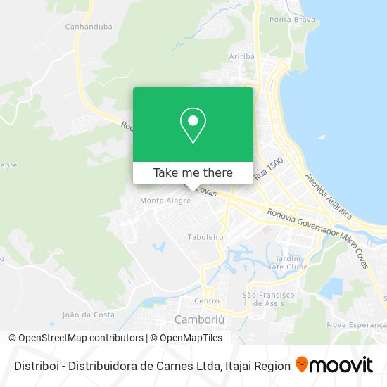 Mapa Distriboi - Distribuidora de Carnes Ltda