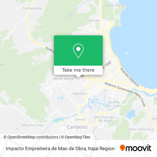 Impacto Empreiteira de Mao de Obra map