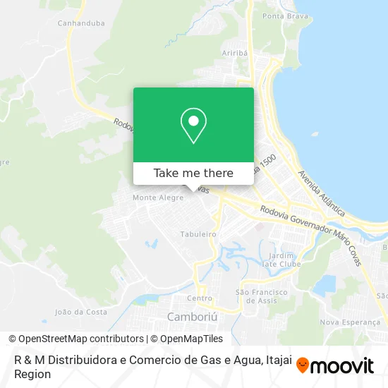R & M Distribuidora e Comercio de Gas e Agua map