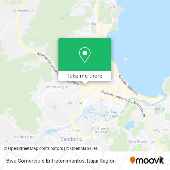 Mapa Bwu Comercio e Entretenimentos