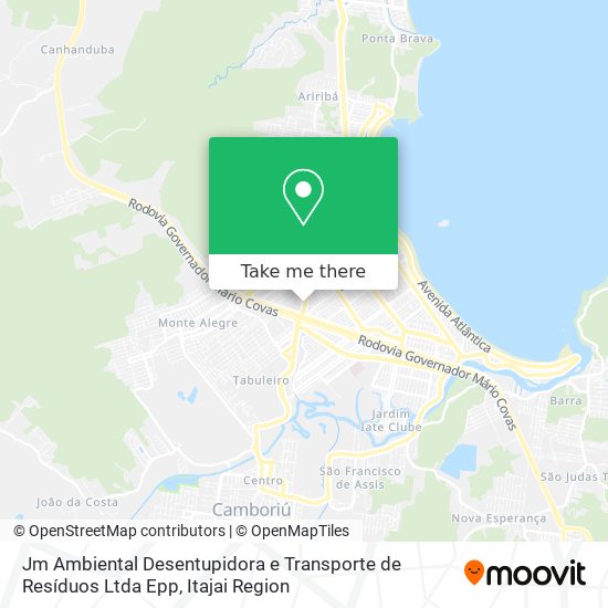 Jm Ambiental Desentupidora e Transporte de Resíduos Ltda Epp map