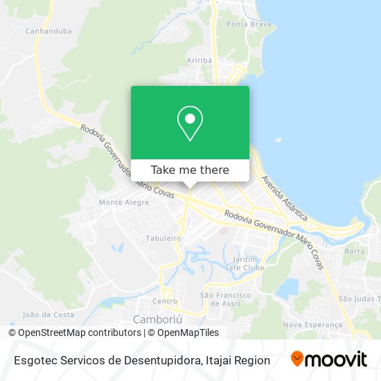 Mapa Esgotec Servicos de Desentupidora