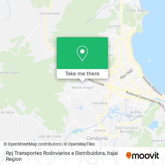 Rpj Transportes Rodoviarios e Distribuidora map