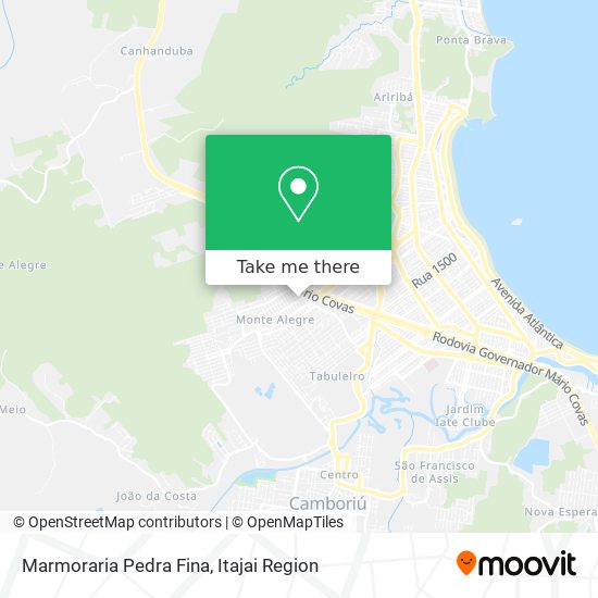 Marmoraria Pedra Fina map