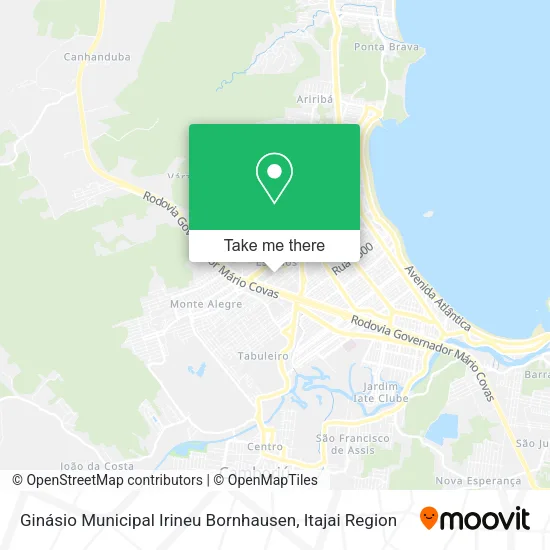 Ginásio Municipal Irineu Bornhausen map