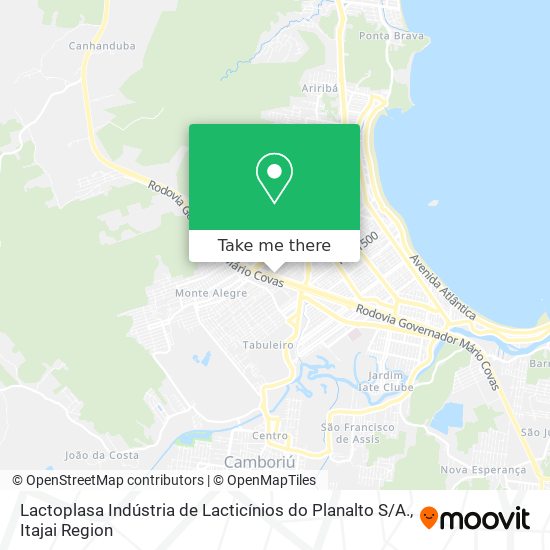 Lactoplasa Indústria de Lacticínios do Planalto S / A. map