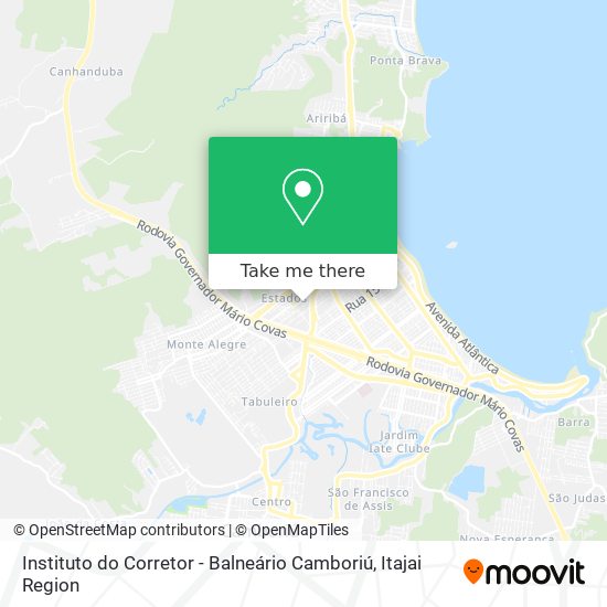 Mapa Instituto do Corretor - Balneário Camboriú