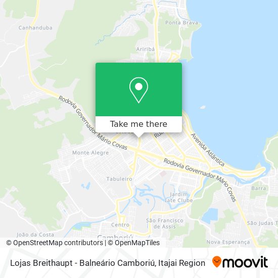 Mapa Lojas Breithaupt - Balneário Camboriú