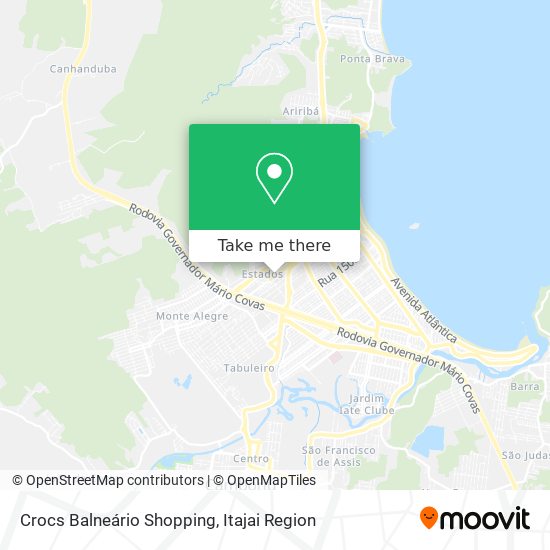 Mapa Crocs Balneário Shopping