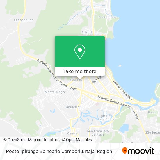 Mapa Posto Ipiranga Balneário Camboriú