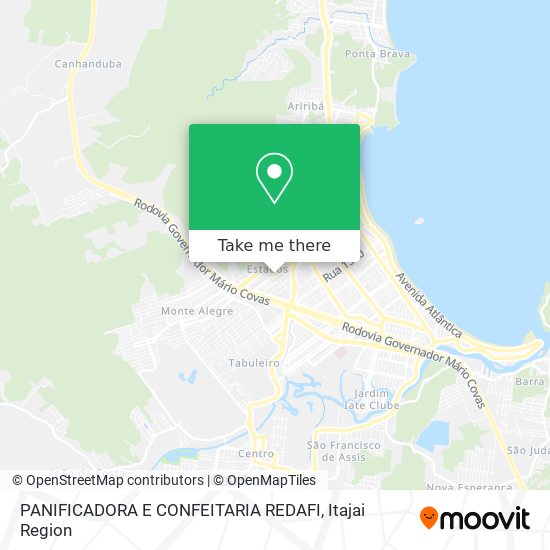 Mapa PANIFICADORA E CONFEITARIA REDAFI