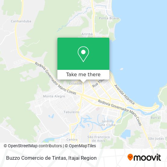 Buzzo Comercio de Tintas map