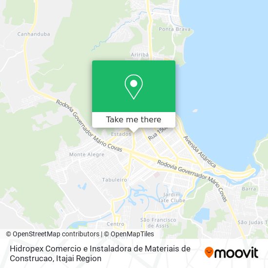 Mapa Hidropex Comercio e Instaladora de Materiais de Construcao