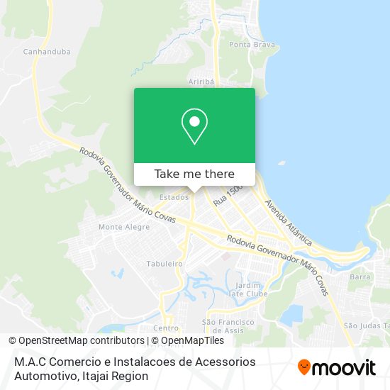 Mapa M.A.C Comercio e Instalacoes de Acessorios Automotivo