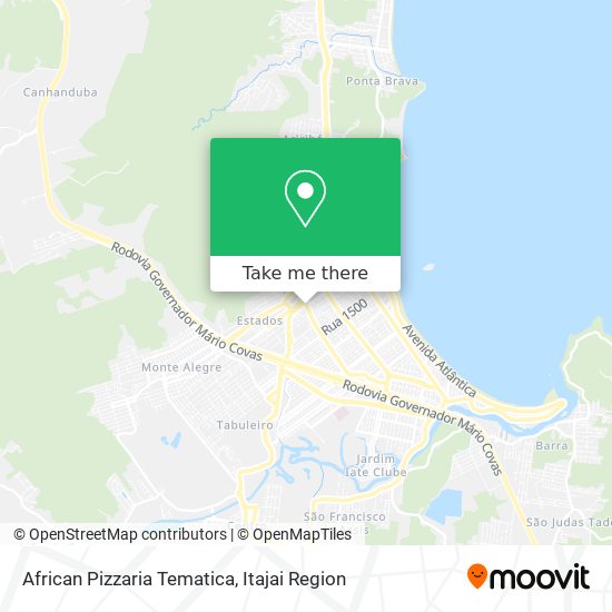 African Pizzaria Tematica map