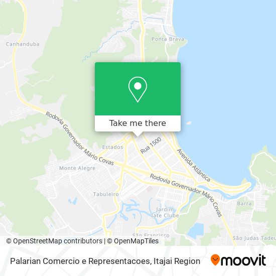 Palarian Comercio e Representacoes map